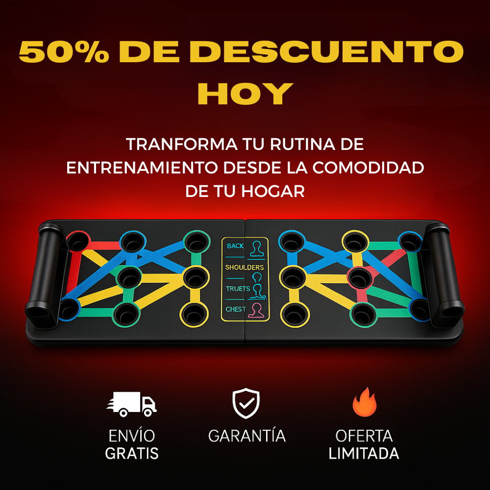 Tabla Profesional de Flexiones Portátil - 😱50% DE DESCUENTO😱