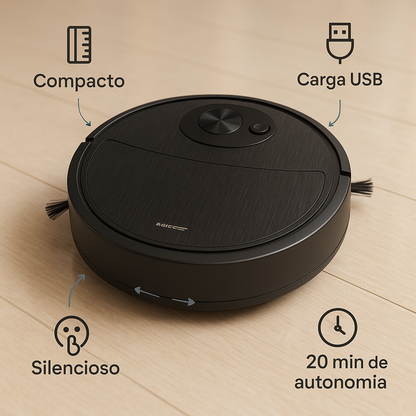 🧹🤖 Mini Robot Aspiradora Barredora Hogar