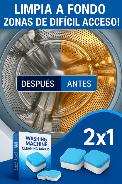 💎Pastillas Limpiadoras Efervescentes Premium para Lavadora - Promo 2 x 1