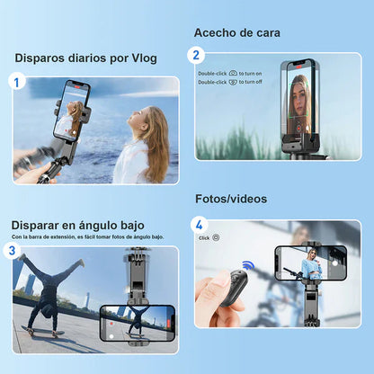 Captura la Perfección: Estabilizador Profesional Q18 para Fotos y Videos.