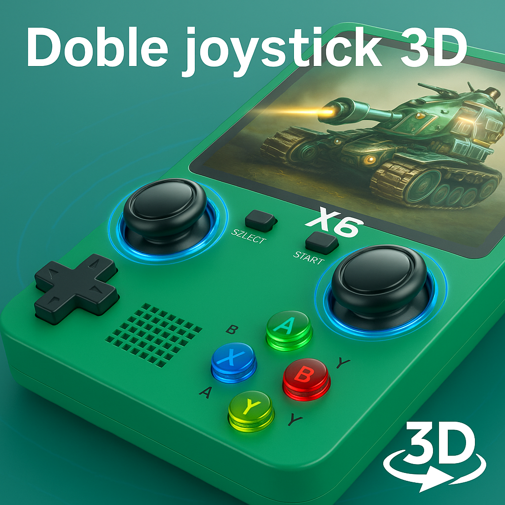 🎮 Consola de juegos portátil X6 – ¡Revive la nostalgia!