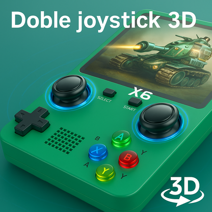 🎮 Consola de juegos portátil X6 – ¡Revive la nostalgia!