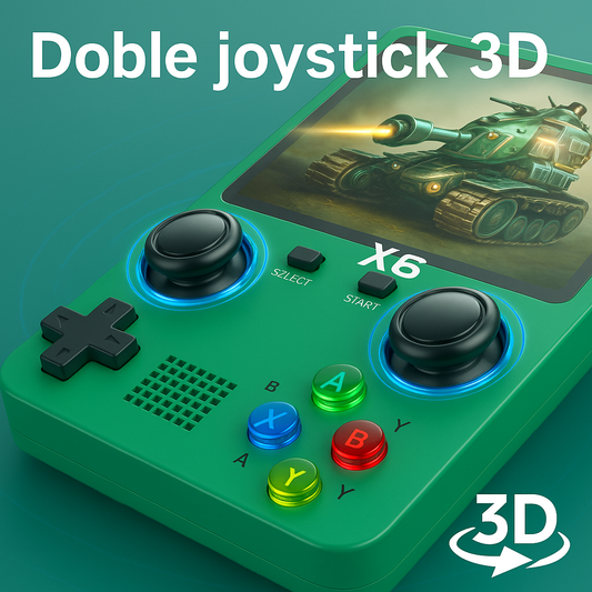 🎮 Consola de juegos portátil X6 – ¡Revive la nostalgia!