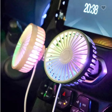 Ventilador para autos USB con luces led - Promoción