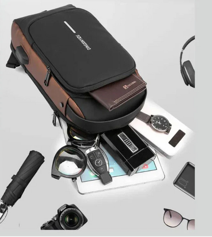 Bolso Cruzado Bandolera Antirrobo Impermeable Con Usb