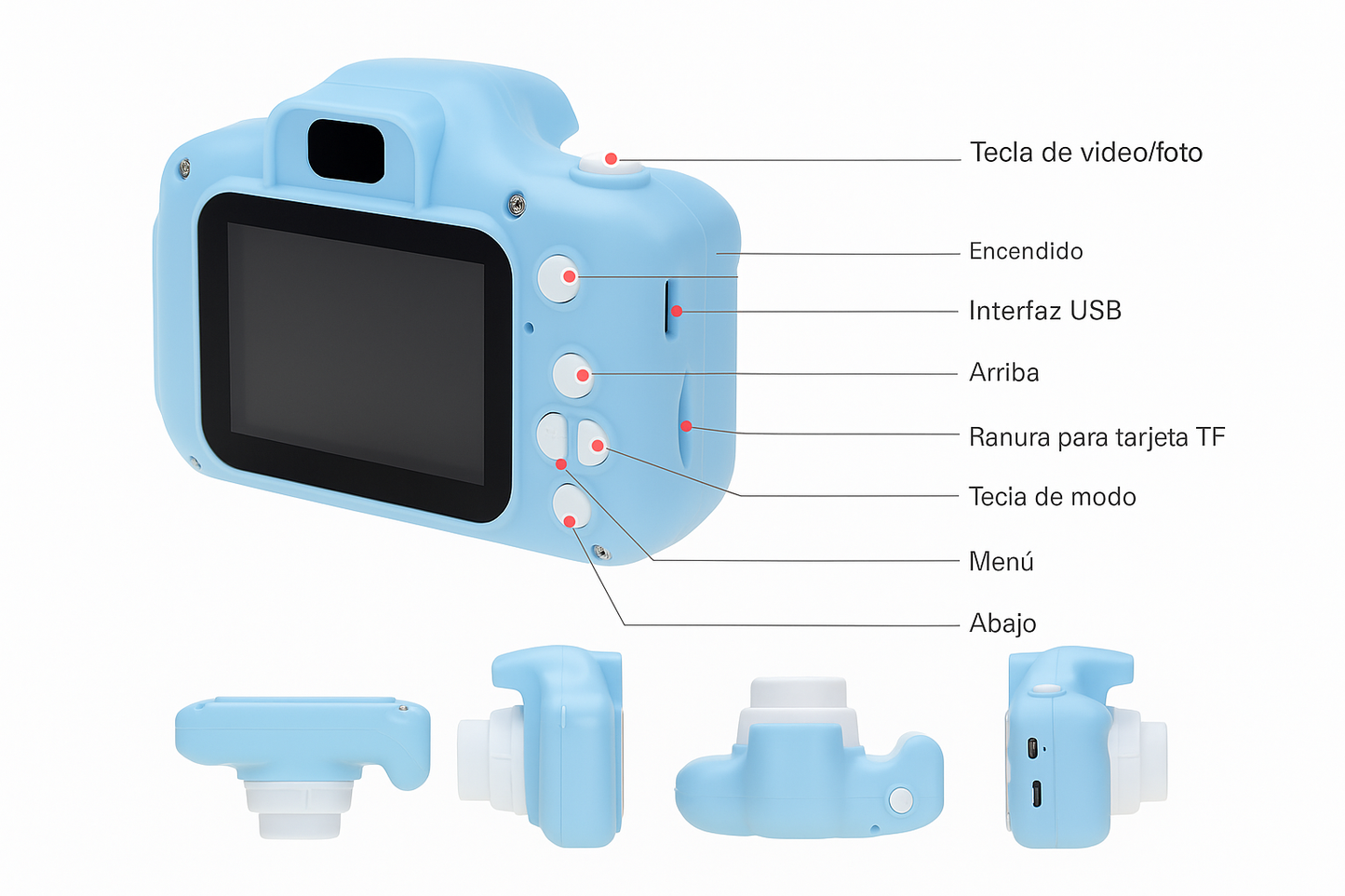 📸✨ Mini Cámara Digital X2 para Niños y Niñas