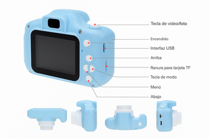 📸✨ Mini Cámara Digital X2 para Niños y Niñas