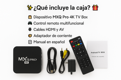 TV BOX ANDROID ULTRA POTENTE - MXQ Pro 4K 5G