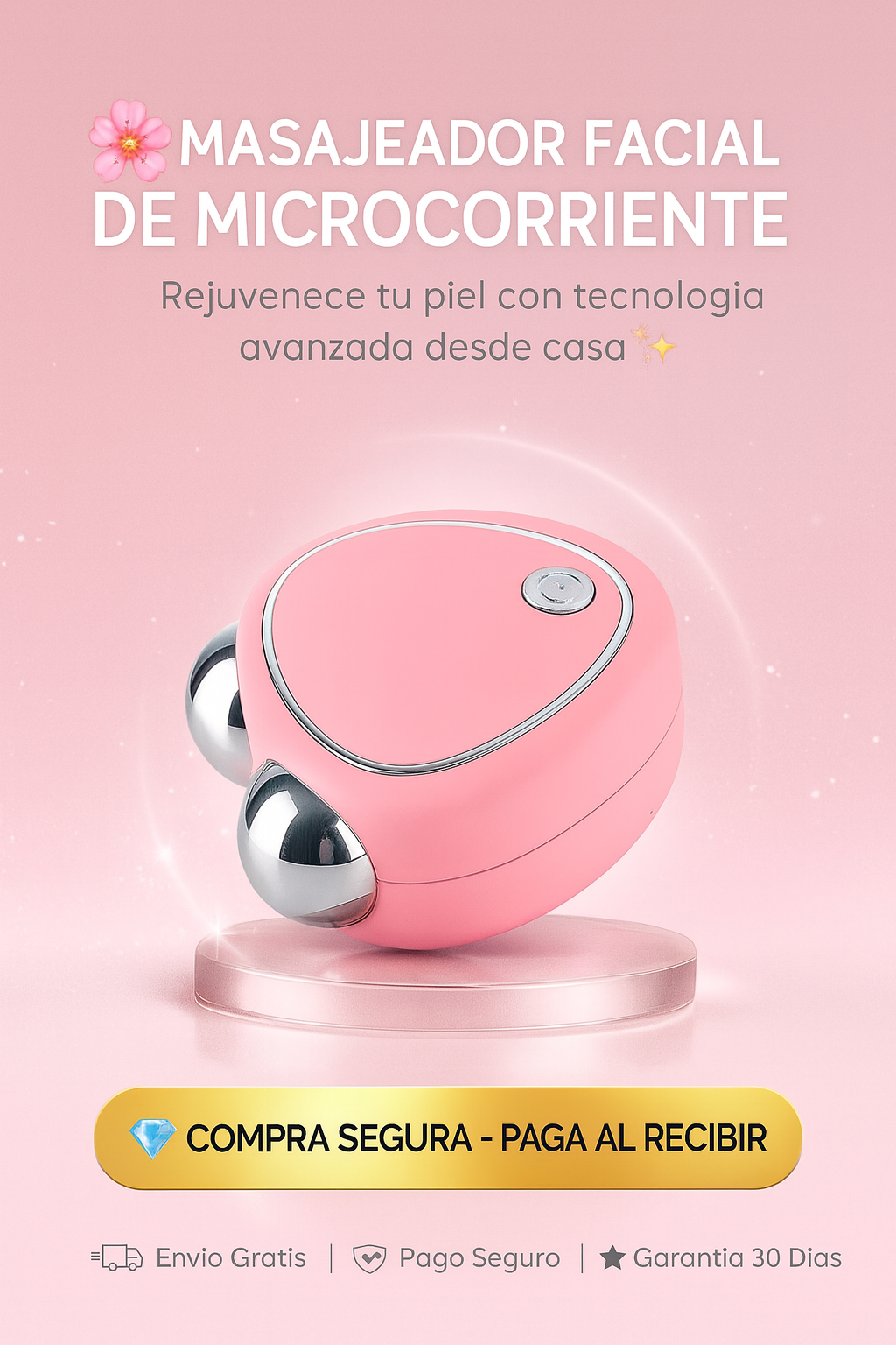 MASAJEADOR FACIAL DE MICROCORRIENTE - LIFTING FACIAL