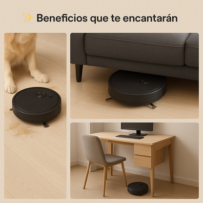 🧹🤖 Mini Robot Aspiradora Barredora Hogar
