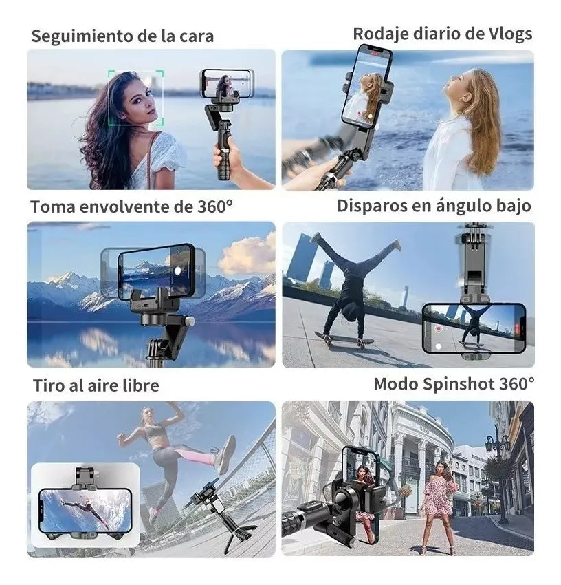 Captura la Perfección: Estabilizador Profesional Q18 para Fotos y Videos.