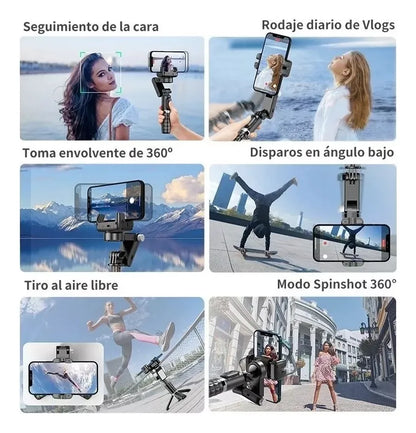 Captura la Perfección: Estabilizador Profesional Q18 para Fotos y Videos.