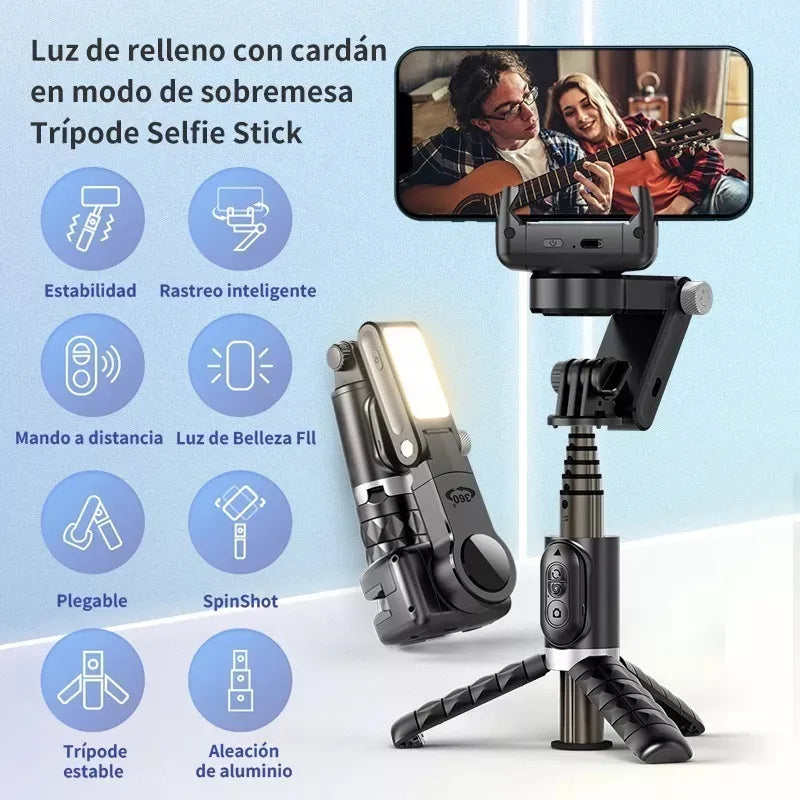 Captura la Perfección: Estabilizador Profesional Q18 para Fotos y Videos.