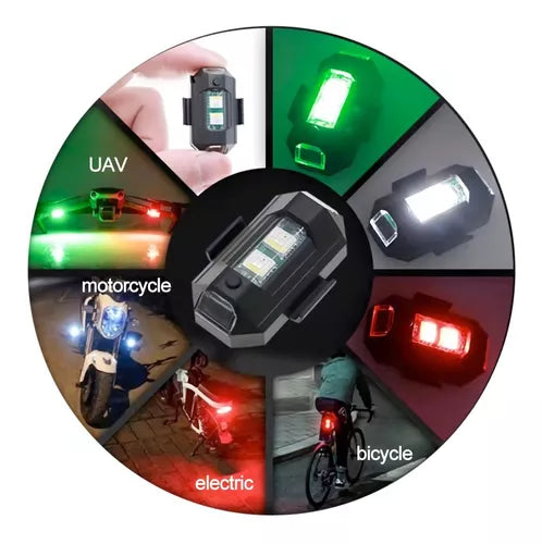 Mini luz led estrobo - three Pack