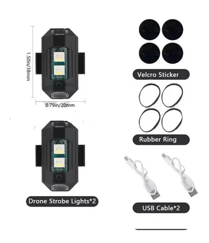 Mini luz led estrobo - three Pack