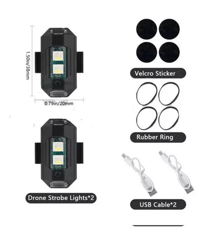 Mini luz led estrobo - three Pack