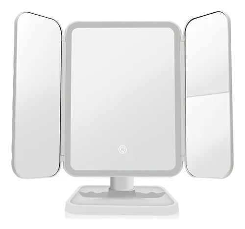 Espejo de maquillaje con luz led recargable - PROMOCIÓN