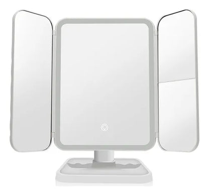 Espejo de maquillaje con luz led recargable - PROMOCIÓN