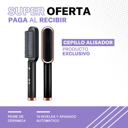 Cepillo Alisador 2 en 1 Hair Profesional