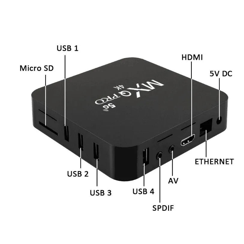 TV BOX ANDROID ULTRA POTENTE - MXQ Pro 4K 5G