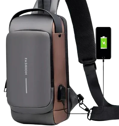 Bolso Cruzado Bandolera Antirrobo Impermeable Con Usb