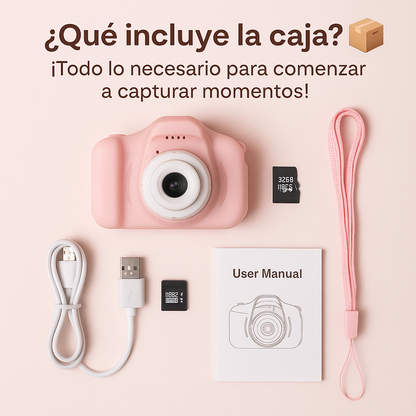 📸✨ Mini Cámara Digital X2 para Niños y Niñas