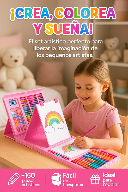 SET DIBUJO PORTATIL PARA NIÑOS Y NIÑAS🌸🚀