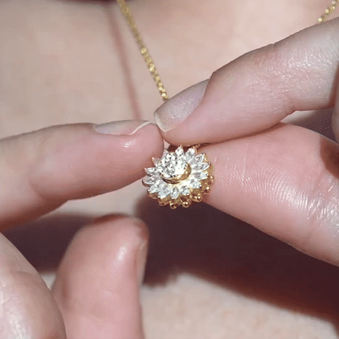 Collar Giratorio de Girasol - Tu Mejor Aliado para el Estrés 😱50% DE DESCUENTO😱