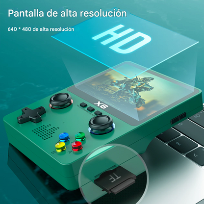 🎮 Consola de juegos portátil X6 – ¡Revive la nostalgia!
