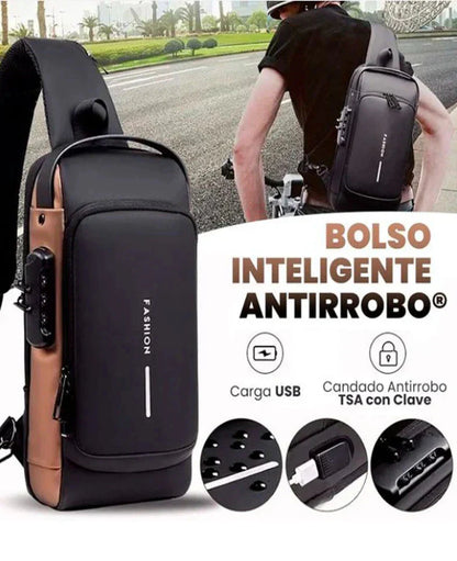 Bolso Cruzado Bandolera Antirrobo Impermeable Con Usb